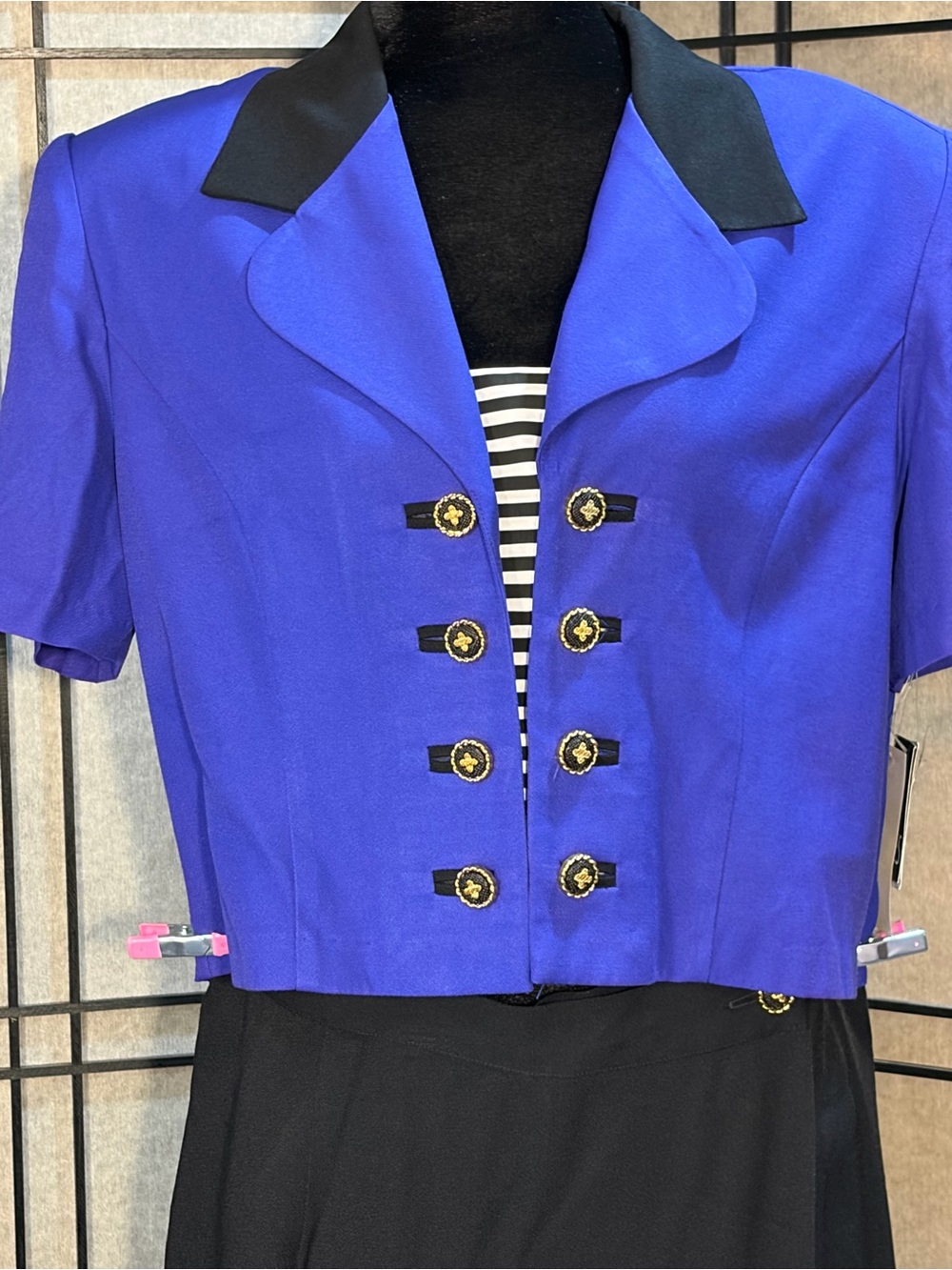 Miss Scarlett Size 16 Vintage 80's 90s Two Piece Skort Set Short Sleeve New - Picture 2 of 15
